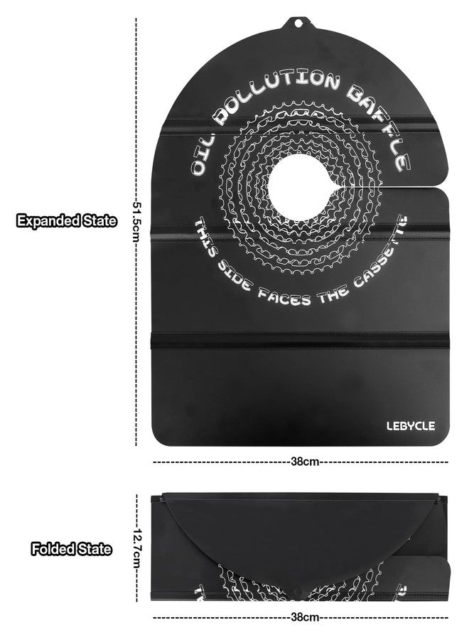 LEBYCLE Bike Disc Brake Cover, Foldable Grime Guard for Bicycle Cleaning, Prevents Oil & Dirt Splash, Easy Storage & Corrosion Protection for MTB & Road Bikes - Image 2