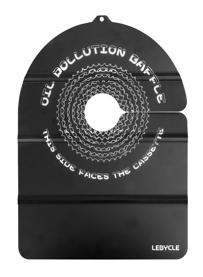 LEBYCLE Bike Disc Brake Cover, Foldable Grime Guard for Bicycle Cleaning, Prevents Oil & Dirt Splash, Easy Storage & Corrosion Protection for MTB & Road Bikes - Image 1