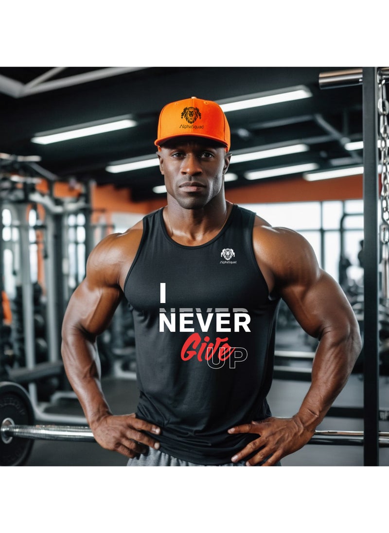 AlphaSquad AlphaSquad Baseball Cap Unisex Adjustable Size for Sports, Running, Gym Workouts and Outdoor Activities (Orange)  - Image 4