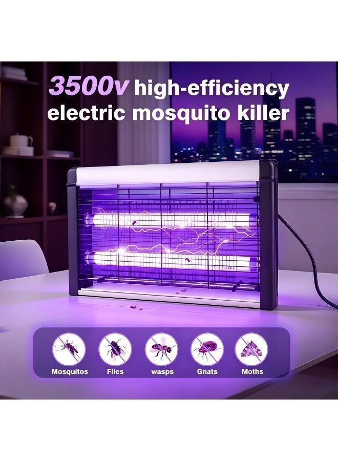 Sunhome Electric Flying Insect Killer 50W 50cm Mosquito Killer Lamp Bug Zapper Hangable Indoor Outdoor Fly Trap High Voltage UV Light Insect Eliminator for Home Office Kitchen - WD-245 - Image 2