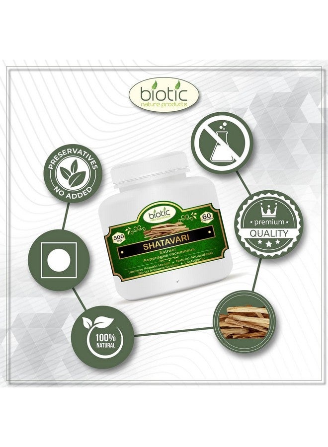 Biotic كبسولات شاتافاري البيوتيك (مستخلص الهليون الراسموس) 500 ملغ - 60 كبسولة نباتية - Image 4