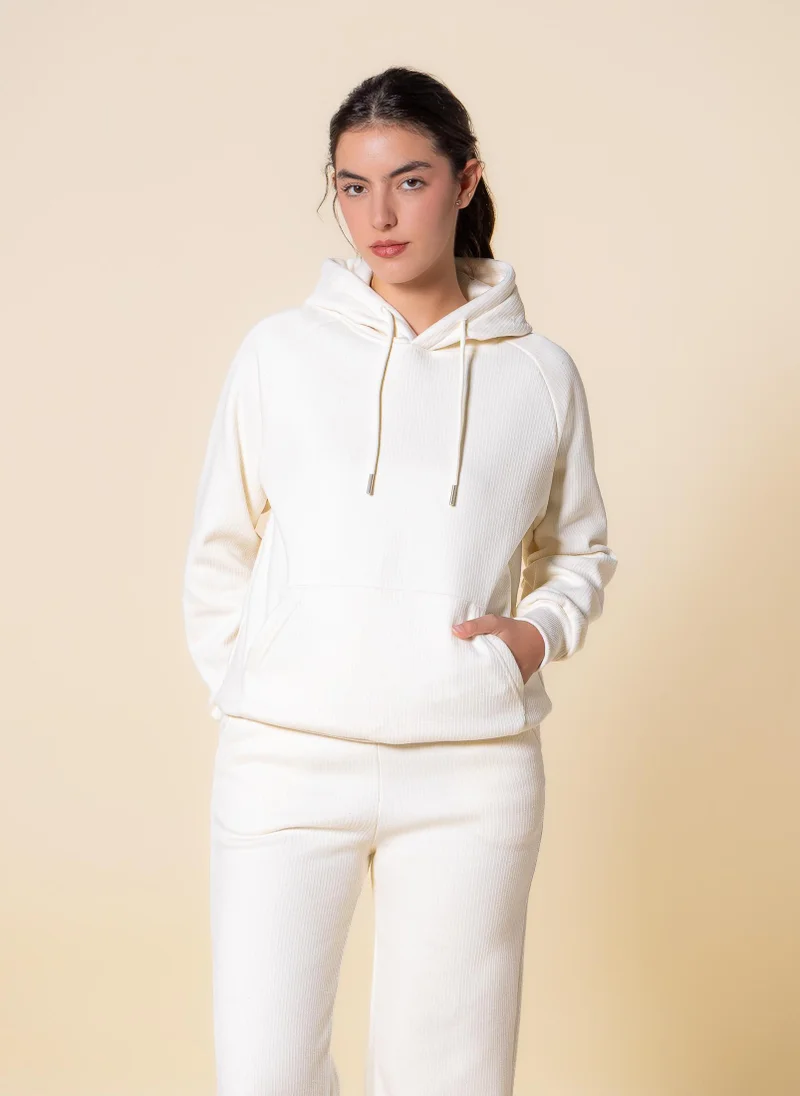 SHAPES TEXTURED COMFORT HOODIE SET