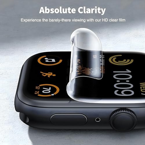 OHAYO Screen Protector For Apple Watch 40mm, Apple Watch SE 3/SE 2 /SE 1/Series 6/5/4 Screen Protector- Anti-Scratch, Self-Healing Soft TPU, Bubble Free, HD Transparent, Touch Sensitive (Pack Of 2) - Image 2