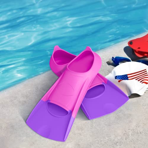 Gintenco Swim Fins, Swim Training Fins for Snorkeling Swimming Diving, Travel Size Flippers with Bag，Floating Fins for Adults Men Women Kids - Image 2