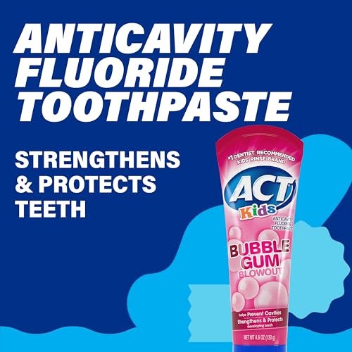 ACT Kids Anticavity Fluoride Toothpaste 4.6 oz. Bubble Gum Blowout - Image 5