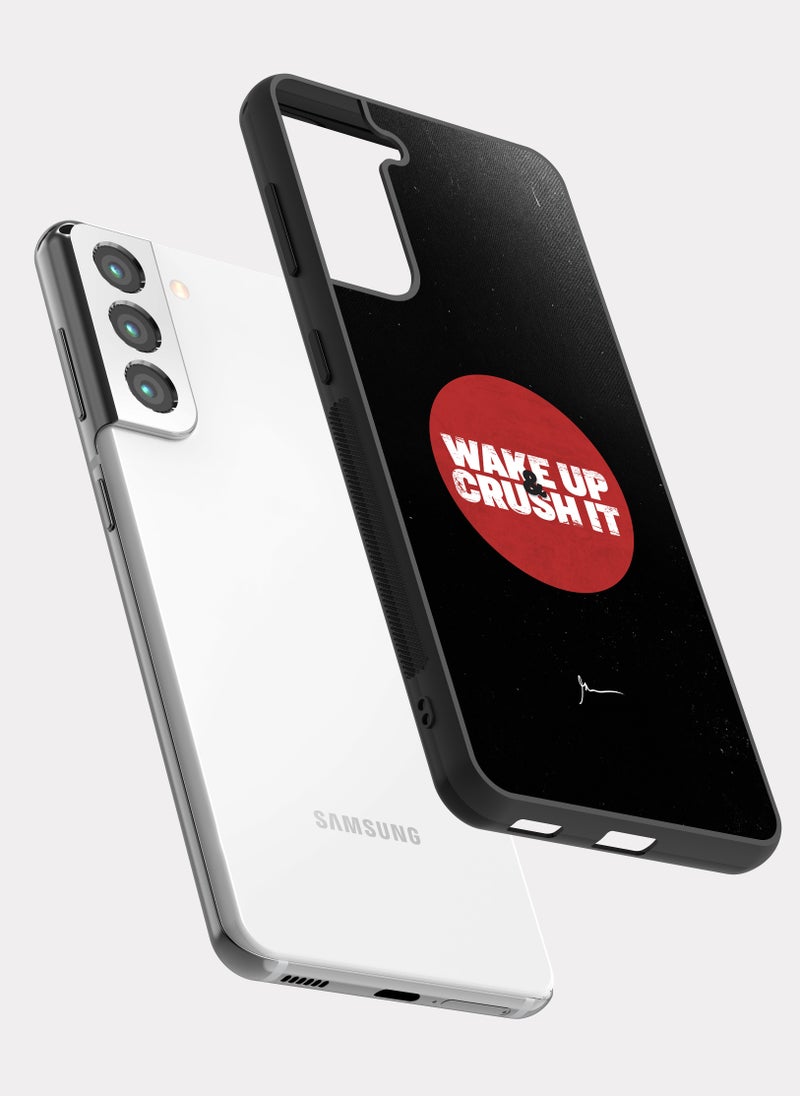 PXLAAT Samsung Galaxy S21 case cover Wake Up Crush It - Image 2