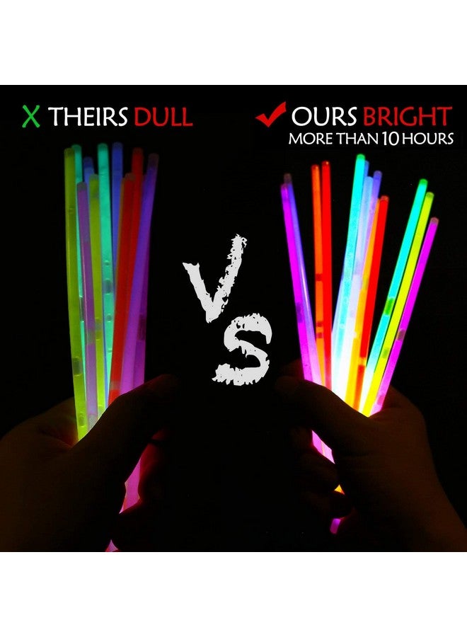 بارتي أور أنابيب الحفلات المضيئة في الظلام، ألعاب الأطفال الحسية لتخفيف التوتر، أنابيب مضيئة، ديكورات أعياد الميلاد السعيدة للبنات والأولاد (عصي متوهجة) - Image 3