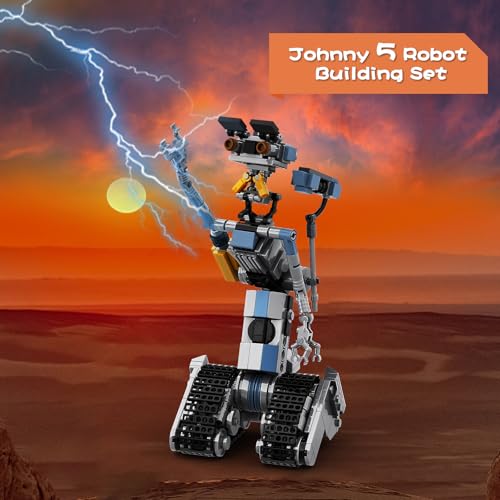 Vonado 370 Pieces Johnny 5 Robot Building Set, Johnny Five Robot Model Toys, Compatible with Lego, Educational Gift Set for Ages 8-14 Boys - Image 4