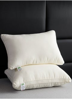 JCB CHIC Fashionfy Pillows for Sleeping Set of 2,Cotton Home Vintage Microfiber Pillow 50 X 75 cm Bed Pillows for Sleeping Standard Lightweight Hotel Luxury Sleep Pillow For Side Support and Back Sleepers Soft Fluffy  - Image 1