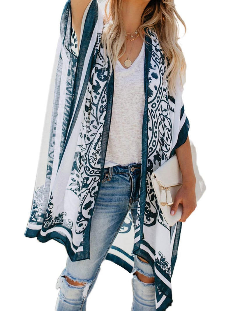 Breezy Lane Women‘s Kimono Beach Coverup for Swimsuit Bathing Suit Cover Up Kimono Cardigans Boho Clothes - Image 1