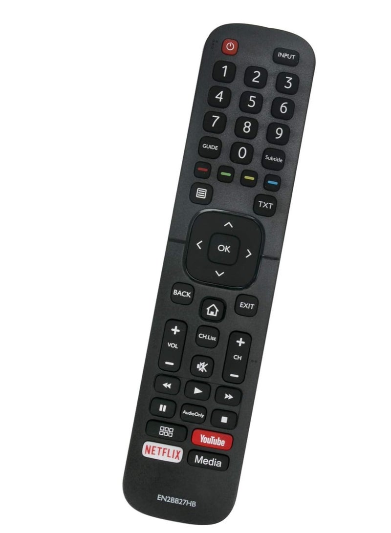 ELTRAZONE ELTERAZONE Replacement Compatible EN2BB27H B Remote Control Replace for Hisense TV Youtube Netflix H32A5600 H39AE5500 H32A5600UK H43A5600 H65A6100 - Image 1