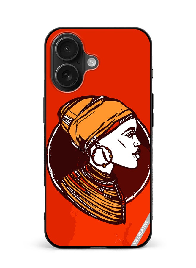 VR CREATIVE Protective Case Cover For Apple iPhone 16 African Woman Design Multicolour