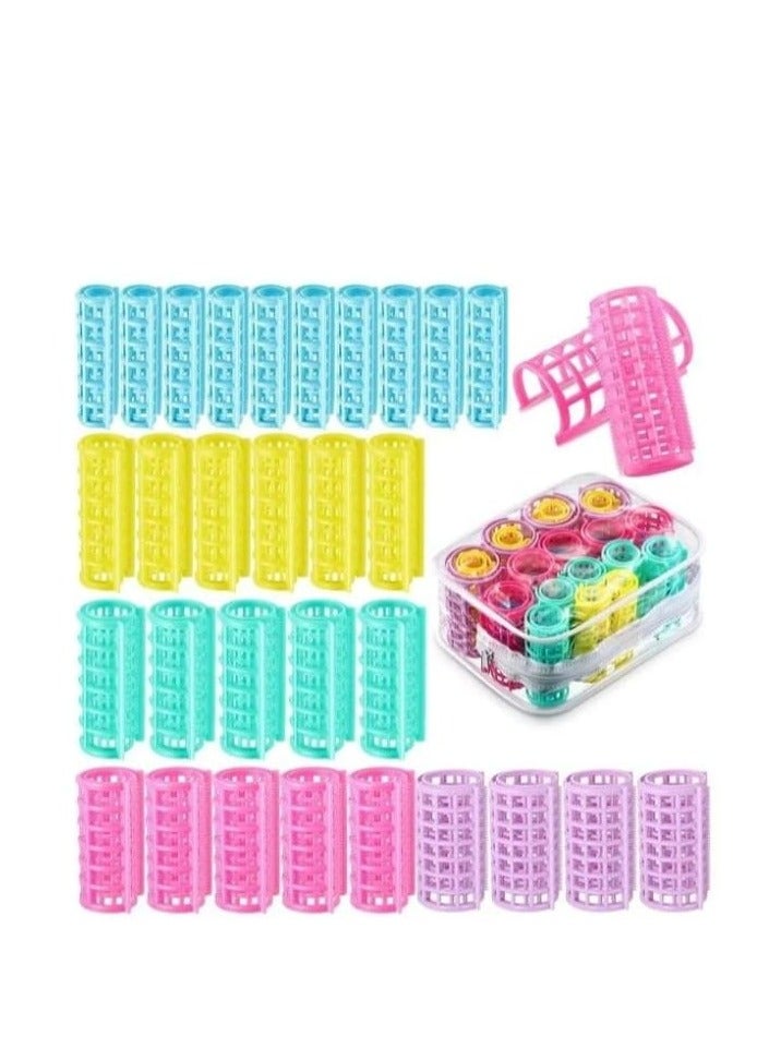 XiuWoo 30-Piece Hair Rollers Multicolour