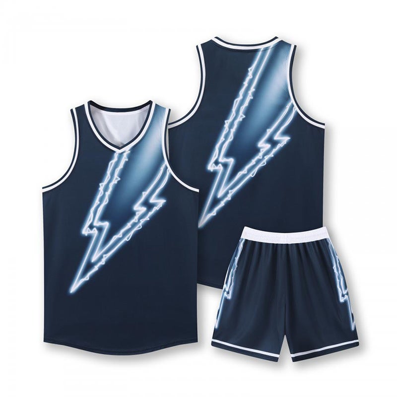 American Basketball Uniforms For Men And Women, Game Training Team Uniforms, Student Basketball Jerseys, Vests, Children'S Sports Suits, Group Printing Numbers - Image 1