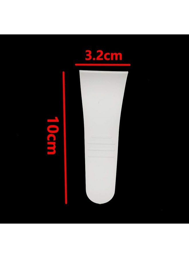 Luzen 12Pcs Hair Wax Cleansing Spatulas Sticks Mask Scraper Plastic Waxing Applicator & Depilatory Creams Hair Waxing Removal Beauty Tools, White and Rose Red - Image 5