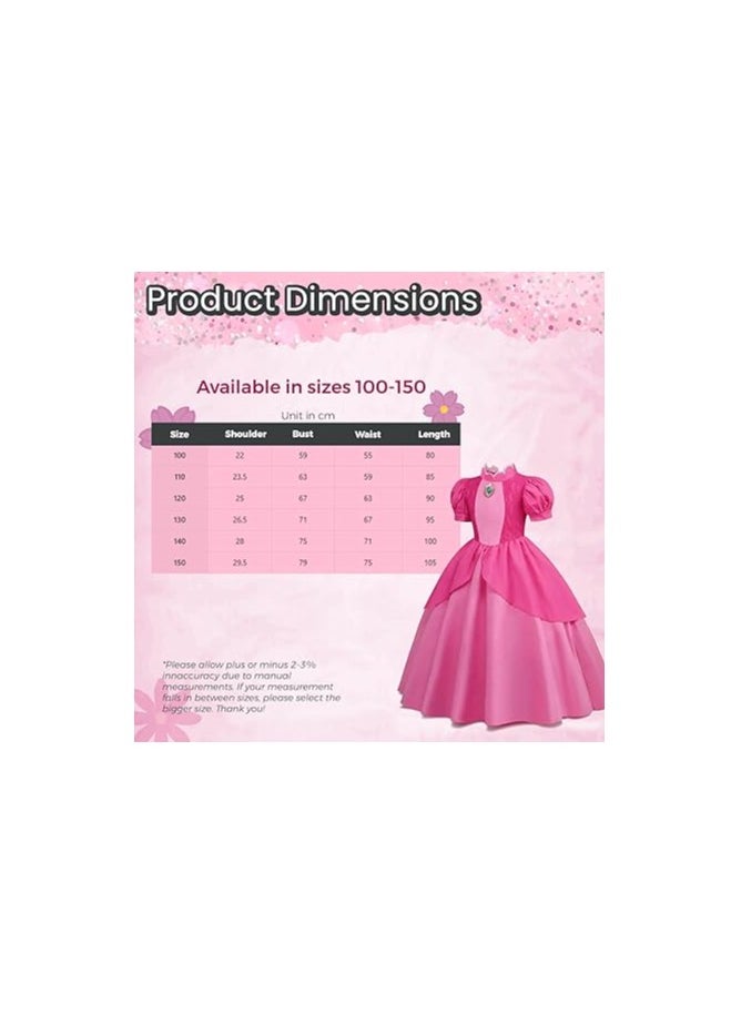 Home Smart Princess Peach Costume Dress for Girls Outfit Crown Ear Rings - pzsku/Z0539A67B4ECE61E88C36Z/45/_/1712221923/61b1577f-fabc-4985-a72f-ce9be0bb614d