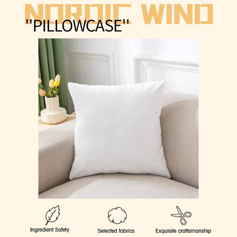 Original Color Gold Velvet Pillowcase 19.69x19.69 Inch Decorative Cushion Cover Comfortable Skin Friendly Fabric Breathable Odorless For Living Room Sofa - Image 4