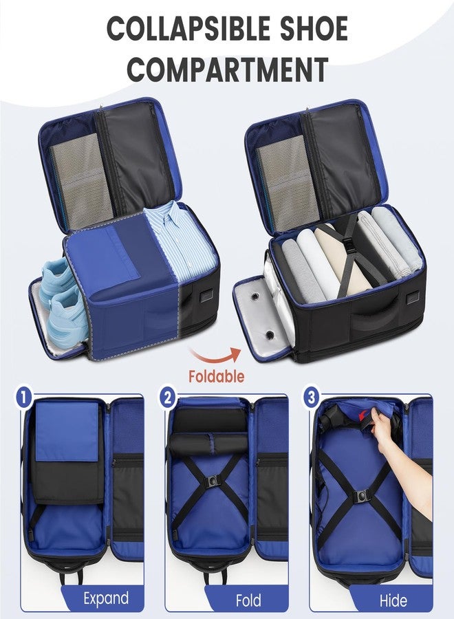 MATEIN Anti Theft Personal Item Backpack 18x14x8, Underseat Travel Backpack with Water Bottle Holder Fit 15.6 Inch Laptop, TSA Approved Luggage Bag with Shoe Compartment for Spirit Airlines, 2 Pcs Set - Image 3