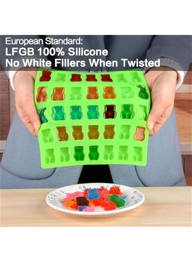 CAKETIME Gummy Bear Molds Candy Molds - 1 Inch Gummy Molds Bear Large Chocolate Molds Silicone 4 Pack LFGB Pinch Test Approved Best Food Grade Silicone - Image 4