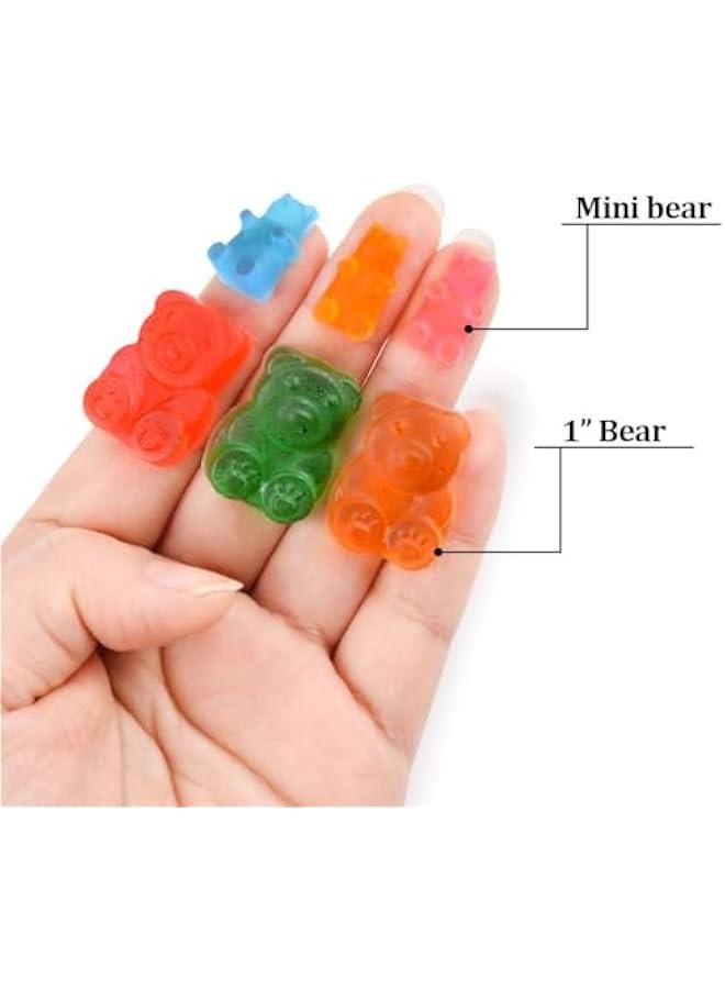 CAKETIME Gummy Bear Molds Candy Molds - 1 Inch Gummy Molds Bear Large Chocolate Molds Silicone 4 Pack LFGB Pinch Test Approved Best Food Grade Silicone - Image 5