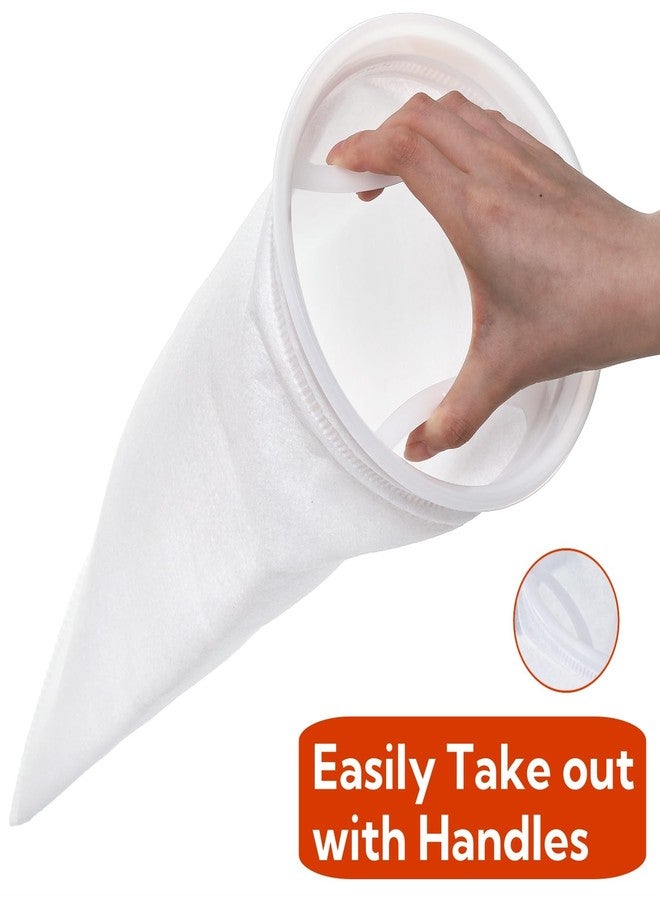Eorbow 8 Pack 7 Inch Ring Filter Sock, 200μm Aquarium Felt Filter Bags, 16 Inch Long Hot-Melt Fish Tank Filter, Aquarium Filter Sock for Saltwater, Pond, Freshwater - Image 4