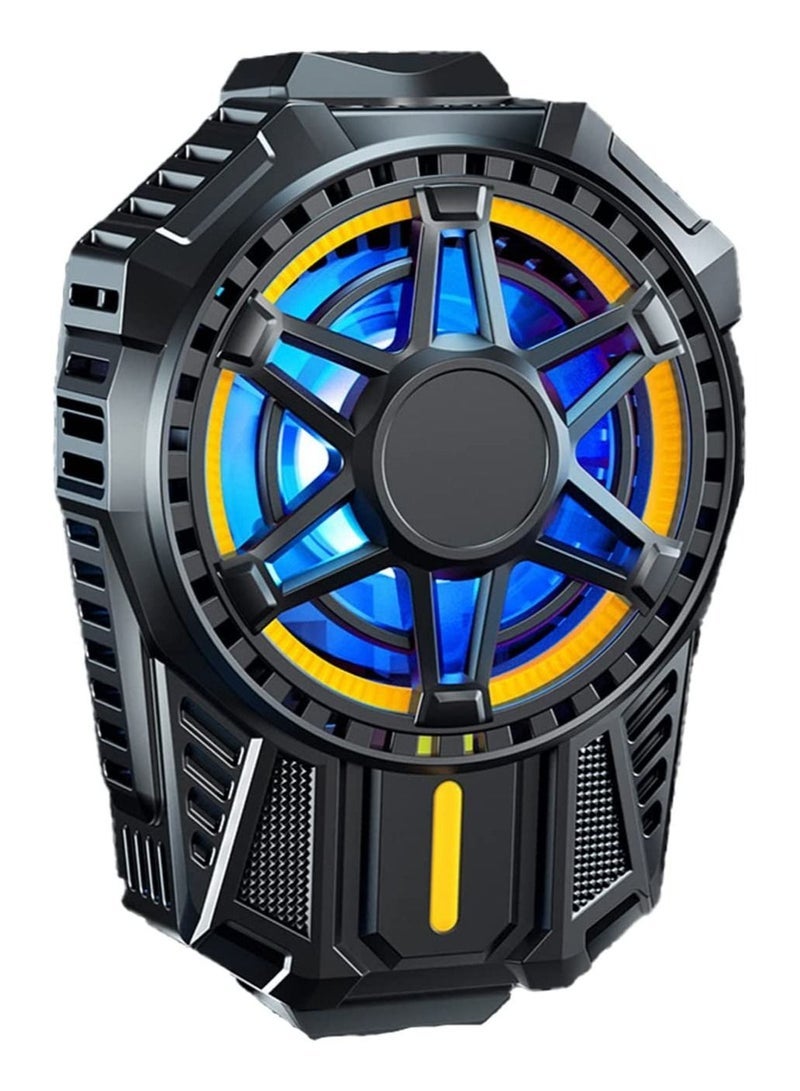 Loquat JUST STAR gaming mobile phone cooling fan, silent radiator, large area, intelligent temperature control fan - Image 1