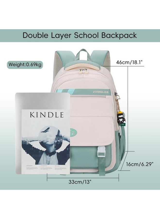 Climberty¬Æ School Backpack Book Bag for Schoolgirls Double Layer Backpack Waterproof Travel with Trolley Sleeve Padded Shoulder Strap Design Casual Fashion for School,Travel - Image 2