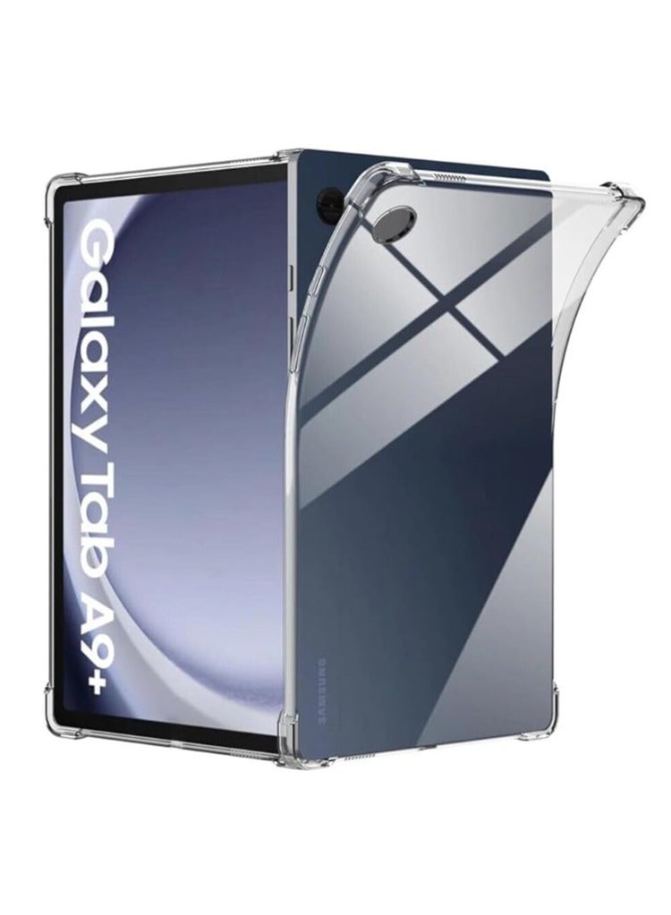 Clear Case For Samsung Galaxy Tab A9+ 2023 11.0 Inch Tablet Model (SM-X210 / SM-X215 / SM-X216) Case Tablet Protective Cover Four Airbag Back Transparent Cover For Samsung Galaxy Tab A9 Plus - Image 1