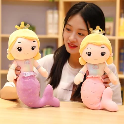 Softdreams Soft Plush Toy for Kids – Cute Stuffed Animal Soft Toy – Soft Cuddly Toy for Baby Boys & Girls, Return Gift & Room Décor -Random Color Mermaid 35cm - Image 5
