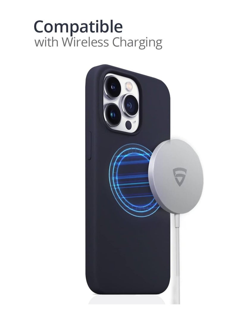 TIGER MagSafe for iPhone 13 Pro Max (6.7-Inch) – Shockproof Slim Protective Back Cover with Built-In Magnetic Ring for Fast Wireless Charging – Soft Microfiber Lining & Full Edge Drop Protection - Image 5