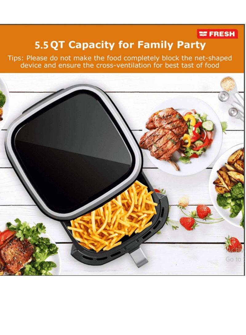 فريش قلاية هوائية ميكانيكال فريش 7لتر اسود- X-Large FAF-M1800 - Image 2