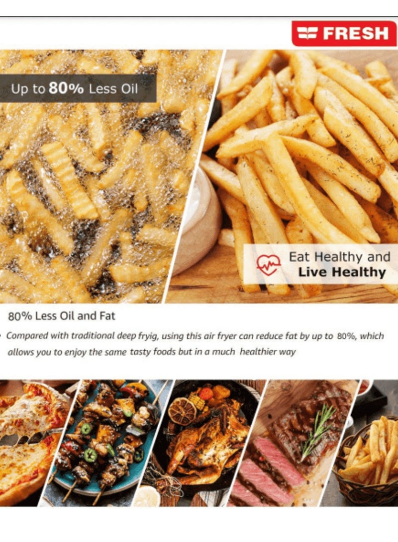 فريش قلاية هوائية ميكانيكال فريش 7لتر اسود- X-Large FAF-M1800 - Image 3