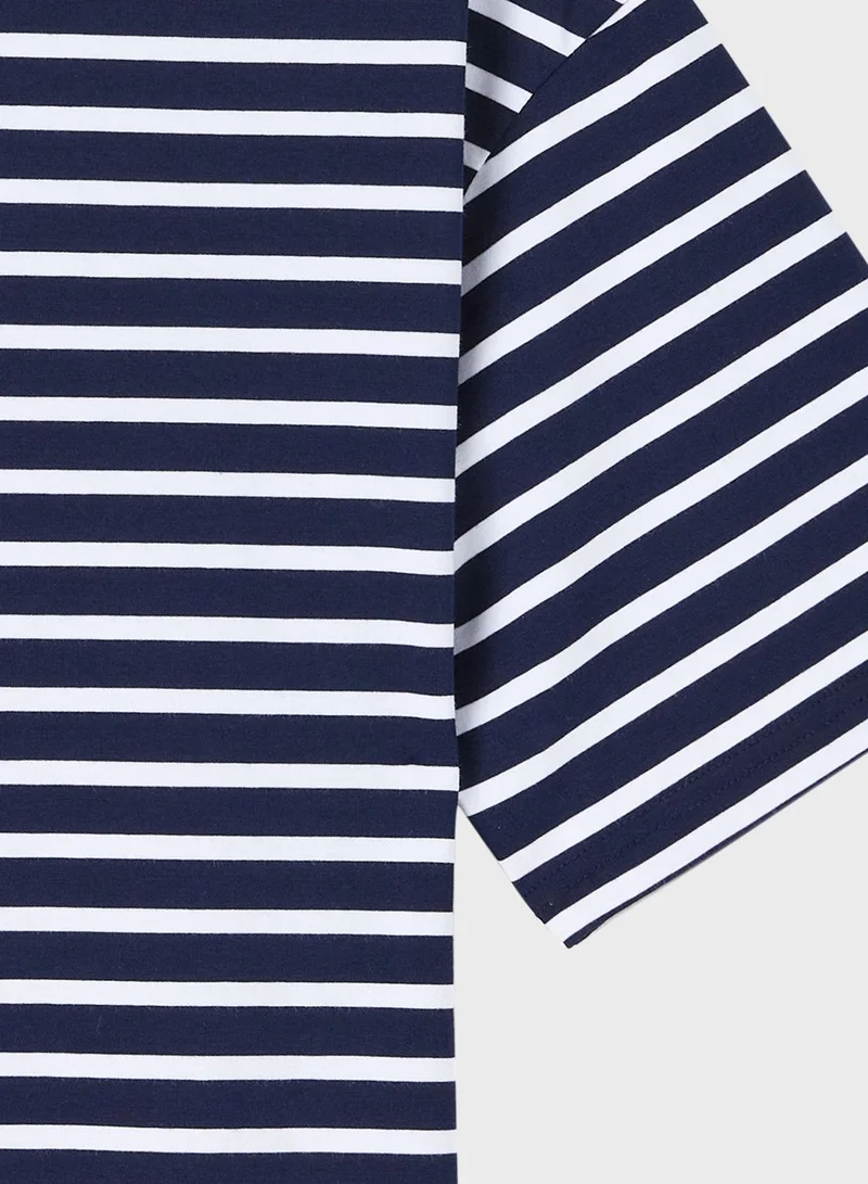 WESTLINK Crew Neck Knitted T-Shirt