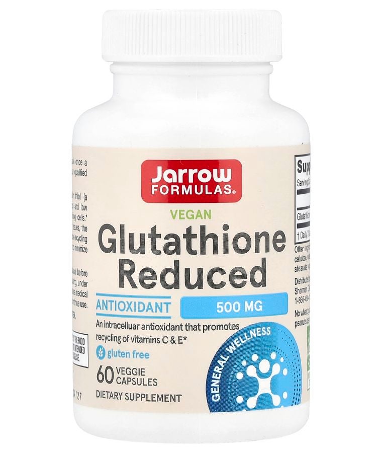 jarrow formulas Vegan Glutathione Reduced 500 mg 60 Veggie Caps