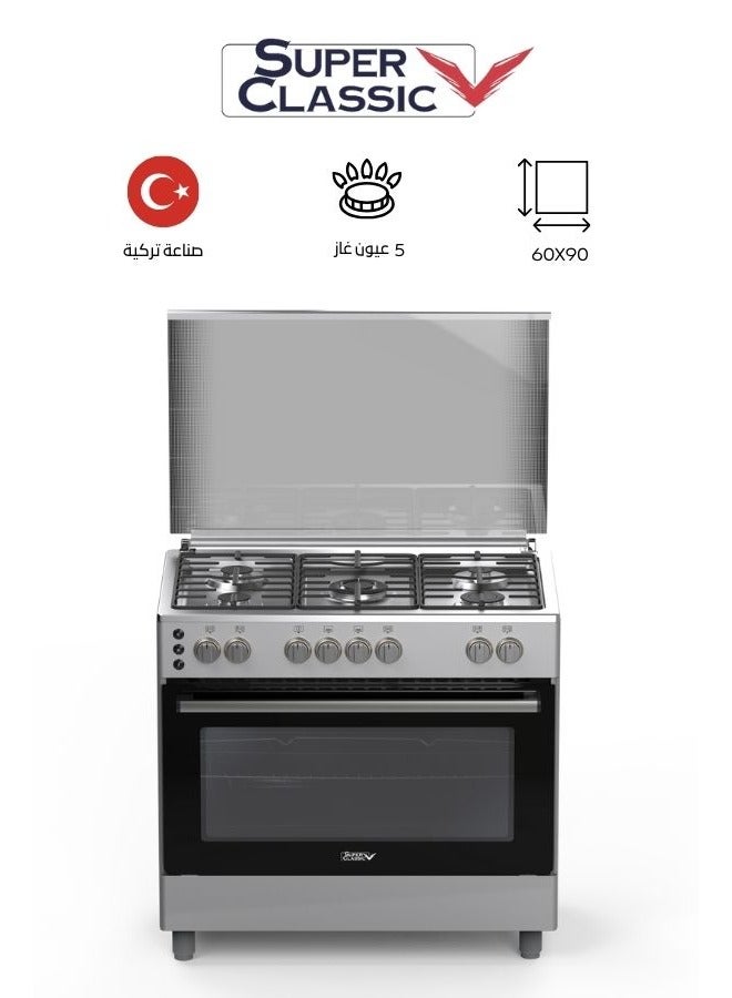 Super Classic Oven, 5 Burners, 60*90 – SCL-9060-501 - Image 1