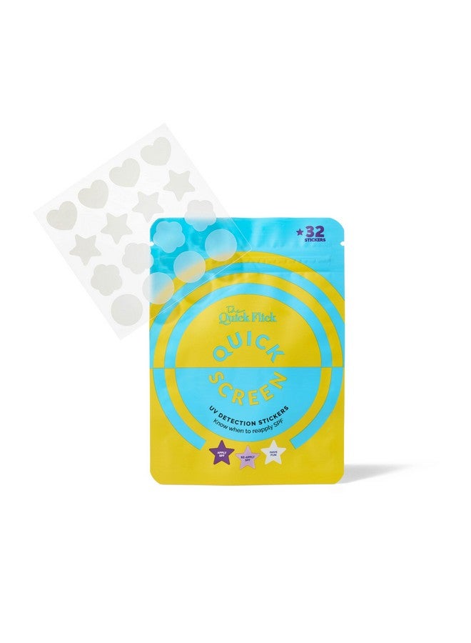 The Quick Flick Precise UV Detection Sticker for Sunscreen - Know When to Reapply Sunscreen & Prevent Sunburn - UV Stickers for Adults and Kids - Water Resistant and Works with All Sunscreens - 32 Stickers - Image 1
