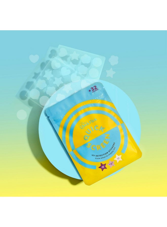 The Quick Flick Precise UV Detection Sticker for Sunscreen - Know When to Reapply Sunscreen & Prevent Sunburn - UV Stickers for Adults and Kids - Water Resistant and Works with All Sunscreens - 32 Stickers - Image 2