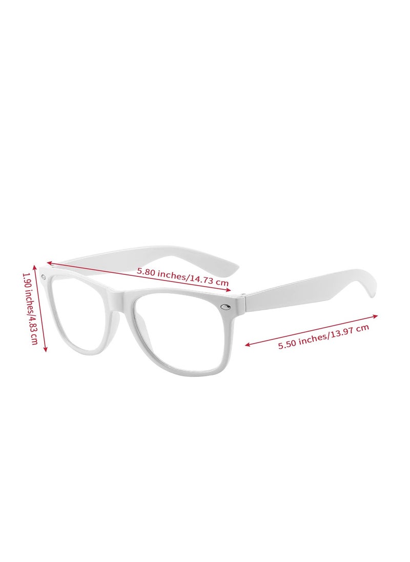SYOSI - Special Effects Sunglasses, Peach Heart Diffraction Glasses, Festival Party Light Changing Refraction Glasses, Funny Light Diffraction Eyeglasses for Women Men Kids with Heart Effects, White - Image 1