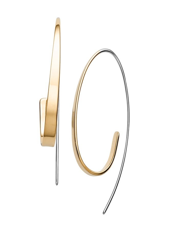 Skagen Women's Kariana Gold-Tone Curl Earrings (Model: SKJ1217998) - Image 1