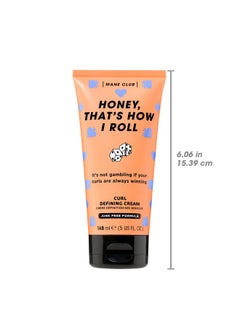 MANE CLUB MANE CLUB Honey, That's How I Roll Curl Defining Cream cruelty free, vegan, no sulfates or parabens, 5 Oz  - Image 3