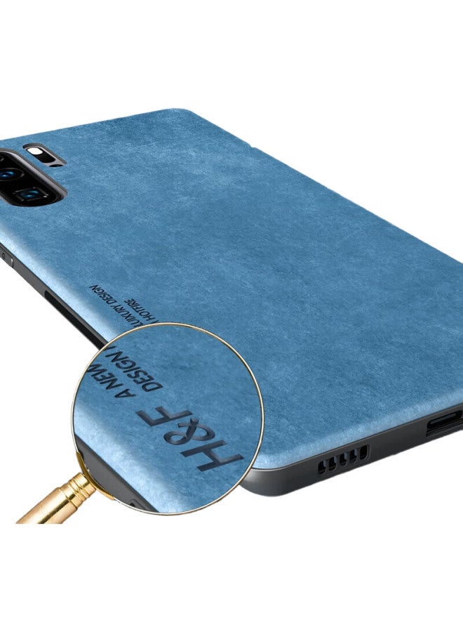 Hotfire Phone Case For Huawei P30 Pro, Huawei P30 Pro Protective Cover, Upgraded Skin-Like Lambskin Matte Lens Full Protection Silicone Case For Men And Women - Coral Blue - Image 2