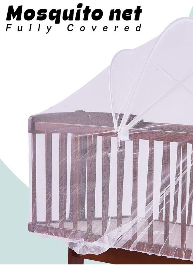BAYBEE - Medusa Wooden Cradle For Baby With Swings Lock Function  Baby Swing Cradle Cot For New Born Babies Up To 12 Months Walnut Brown - Image 1