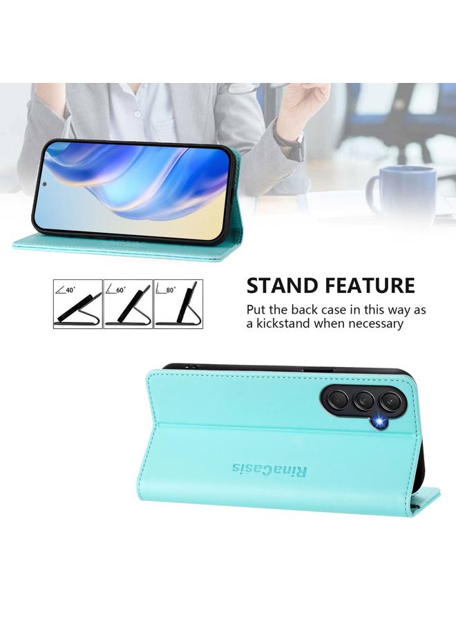 اس-توب جراب لهاتف Samsung Galaxy M54 5G Global / F54 RC01 جراب هاتف جلدي مزدوج الطي مزود بخاصية الشفط المغناطيسي بتقنية RFID - Image 4