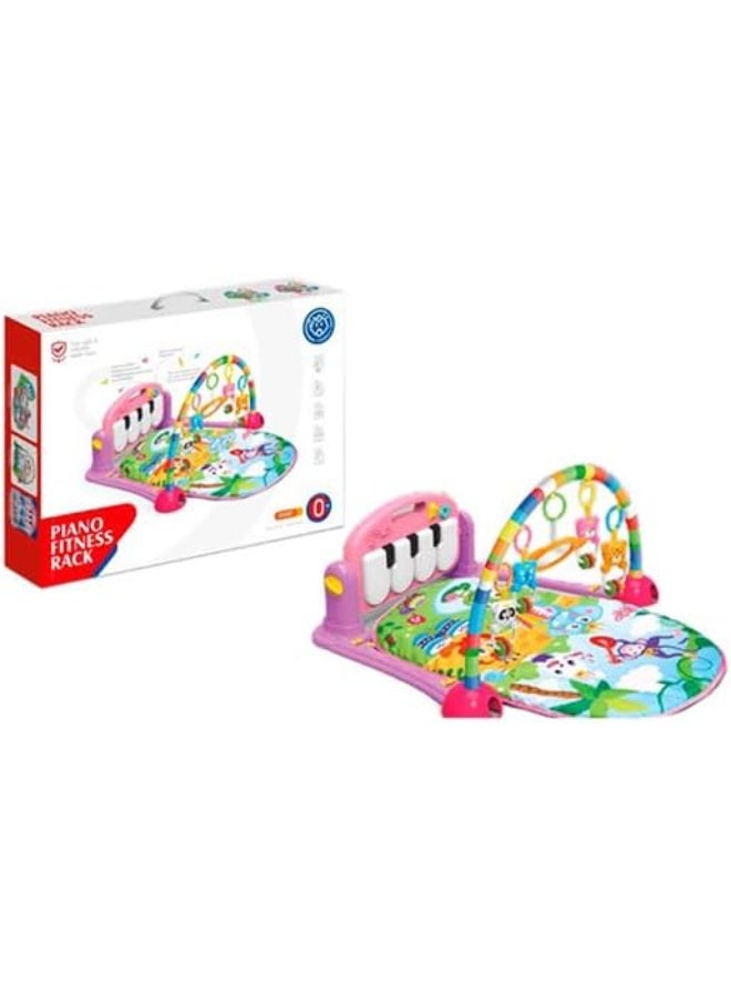 HUANGER Baby Play Gym With Piano, Musical Activity Mat With Lights  - Image 1
