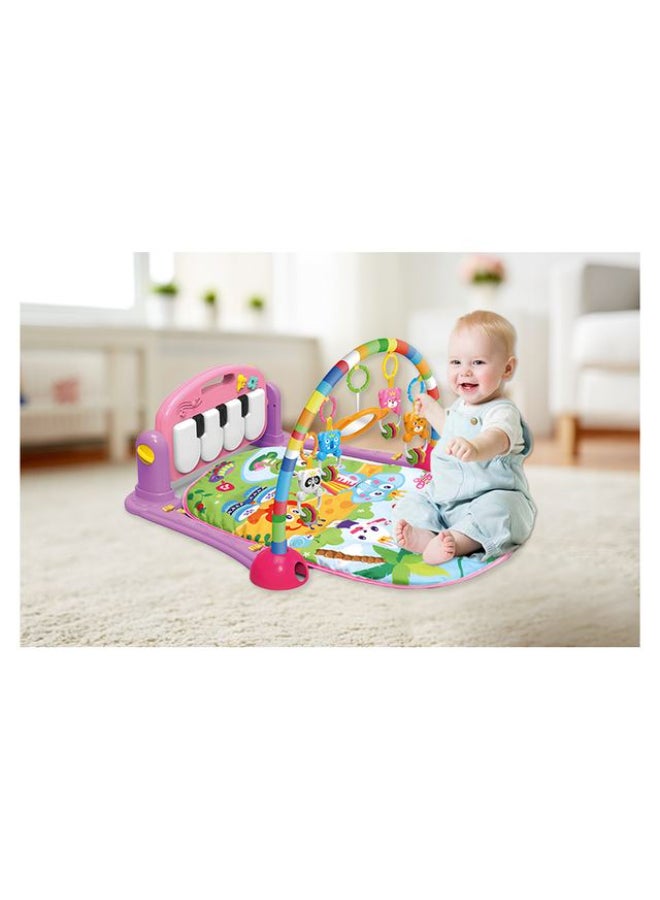 HUANGER صالة ألعاب للأطفال مع بيانو – سجادة نشاط موسيقية مع أضواء للأطفال الرضع - Image 3