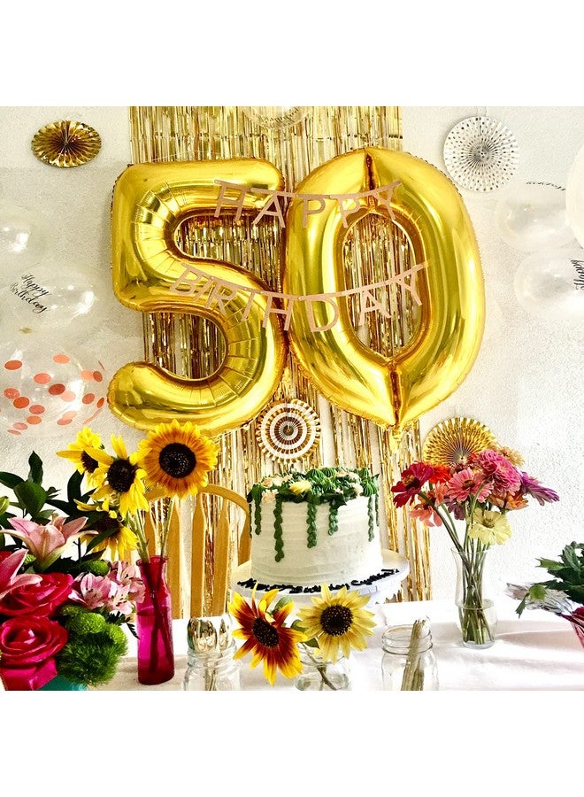 AIEX Gold Number Balloons 28 Inch Inflatable Large Foil Balloon Number Balloons For Birthday Party Graduation Decorations (1) - Image 5