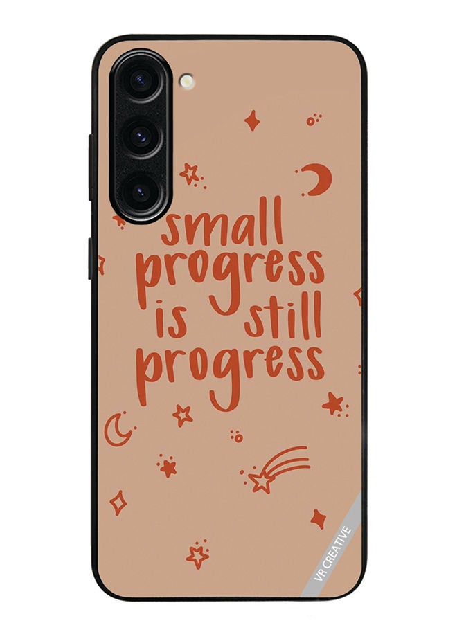 VR CREATIVE Protective Case Cover For Samsung Galaxy S23 Plus Small Progress Is Still Progress Design Multicolour - Image 1