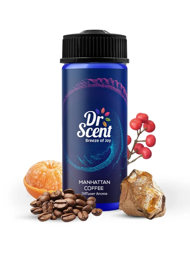 Dr Scent Dr Scent Breeze of Joy MANHATTAN COFFEE Aroma Oil Diffuser | Made in the UK | For Home, Office, Hotel &amp; SPA