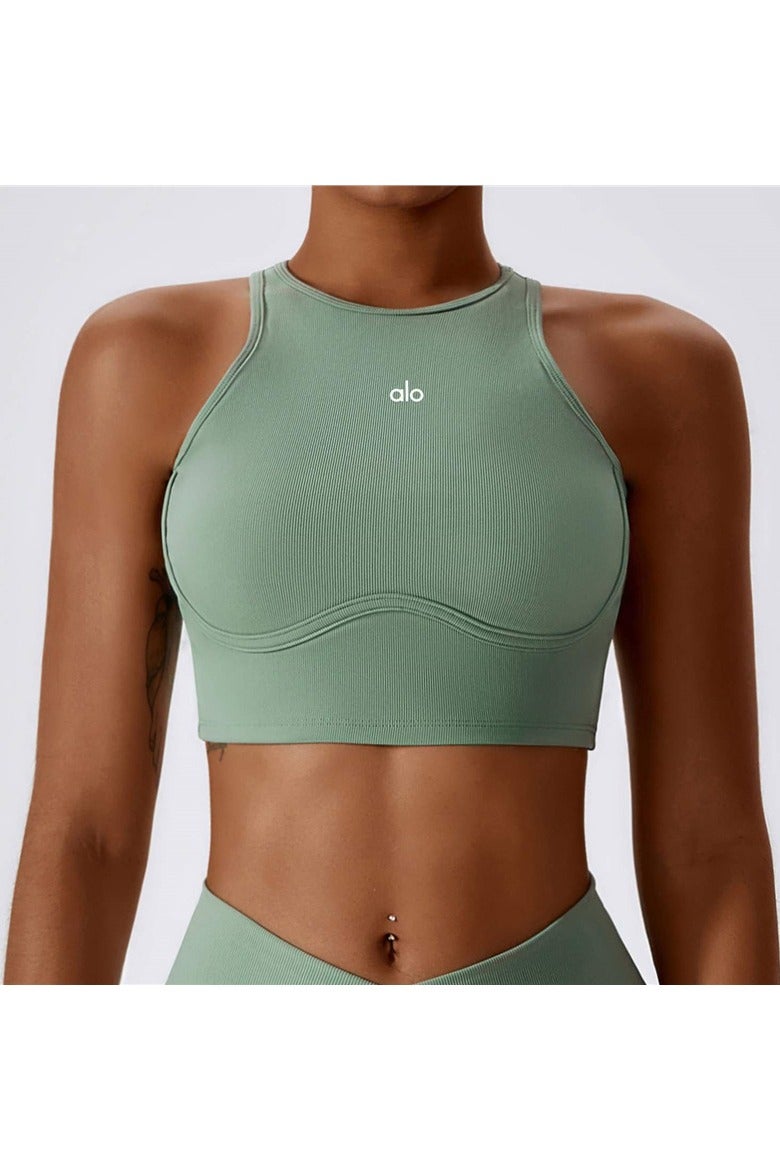 Alo Yoga ALO yoga yoga tank top for running, stretchy, figure-hugging sports wear - Image 1