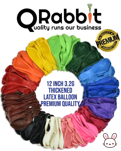QRabbit 250 Pack 12 Inch Latex Balloons for Party Decorations Extra Thick Party Balloons Assorted Color 15 Bright Color for Wedding Birthday Baby Shower Christmas Arch Garland - Image 5